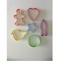 Color coated easter day stainless steel cookie cutter kitchen DIY set